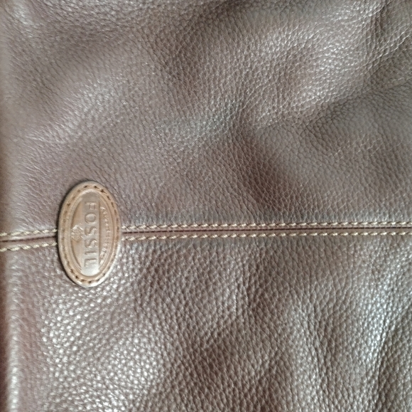 Fossil Morgan Traveler Crossbody Brown Leather Messenger Shoulder Bag Purse - Picture 2 of 11